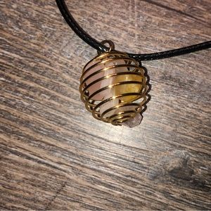 Crystal clusters necklace